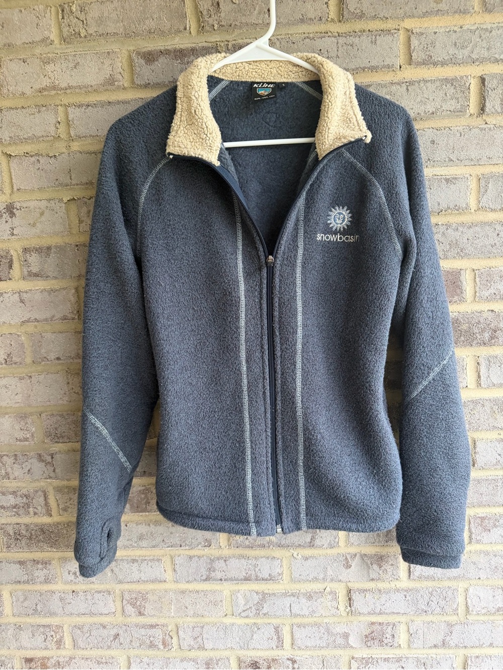 Kuhl Alfpaca Fleece Jacket Women’s S Grey Full Zip Snowbasin Ski Resort
